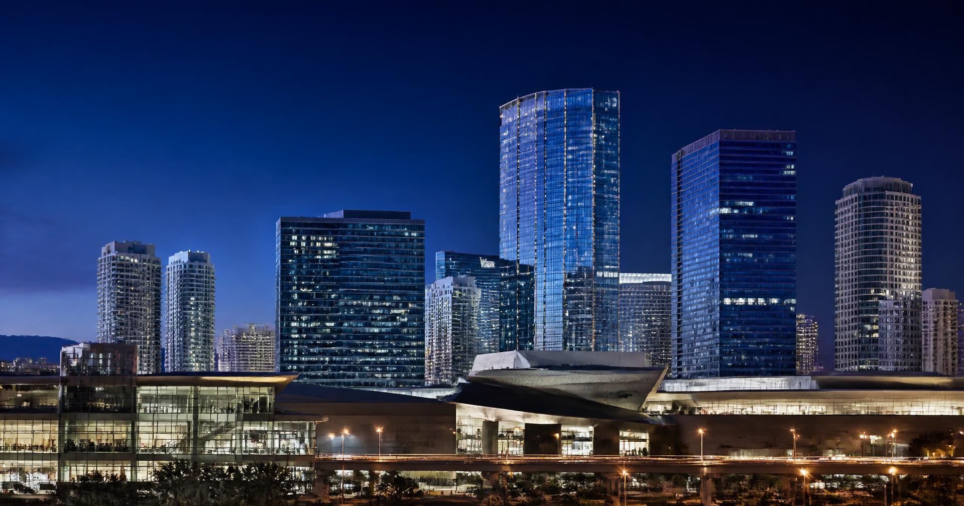 Las Vegas convention district skyline